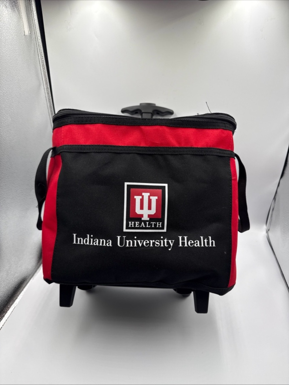Indiana University Health Insulated Cooler Tote - Black & Red